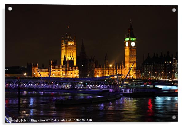 Houses of Parliament Acrylic by John Biggadike