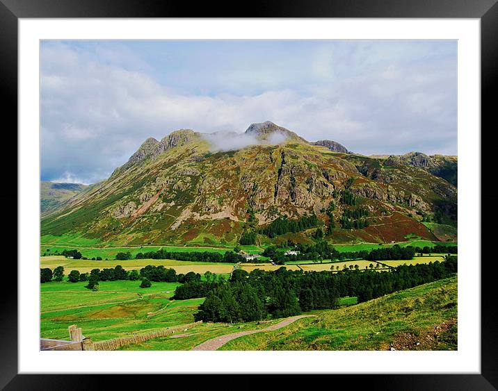 Langdale Pike Framed Mounted Print by eric carpenter