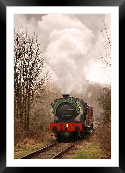 Tanfield Express Framed Mounted Print by eric carpenter