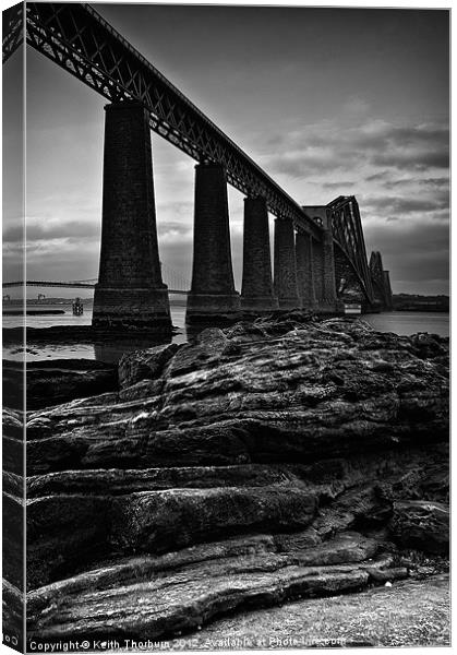 Forth Rail Bridge Canvas Print by Keith Thorburn EFIAP/b