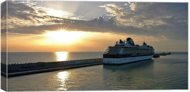 Civitavecchia Harbour Canvas Print by Tom Gomez