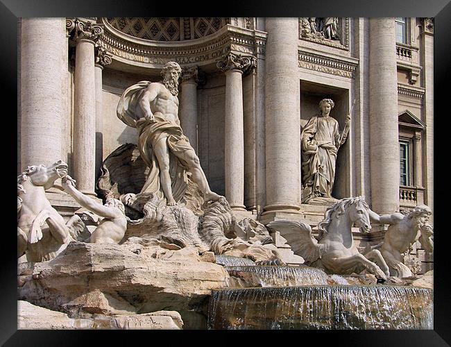 Fontana di Trevi, Rome Framed Print by Tom Gomez