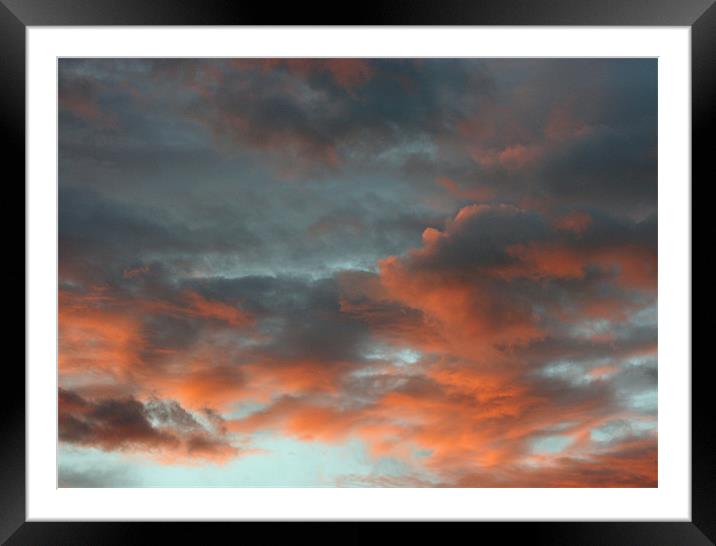 Sun Set in Montana Framed Mounted Print by Larry Stolle