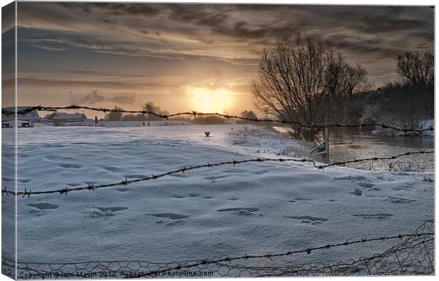 Sunrise and Snow Canvas Print by Iain Mavin