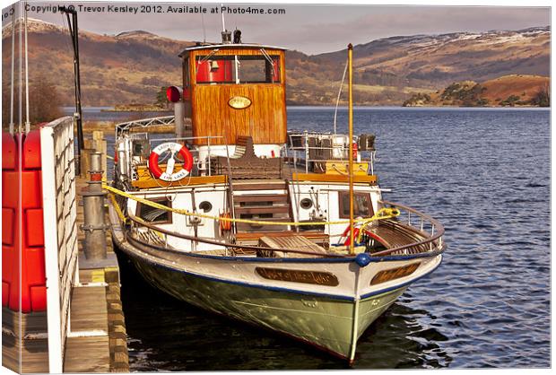 Lady of the Lake - Ullswater Canvas Print by Trevor Kersley RIP