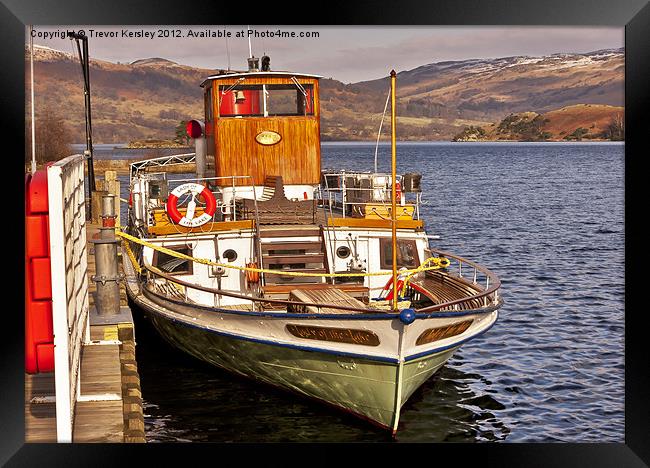 Lady of the Lake - Ullswater Framed Print by Trevor Kersley RIP