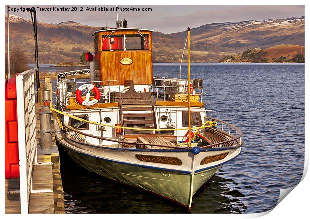 Lady of the Lake - Ullswater Print by Trevor Kersley RIP