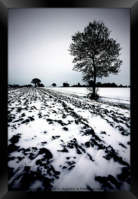 Norfolk Winter landscape Framed Print by Darren Burroughs