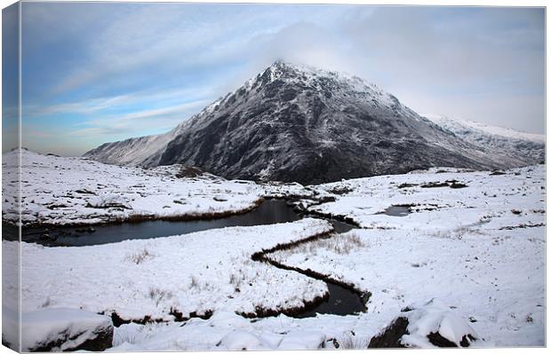 Snowdonia in Winter Canvas Print by Gail Johnson