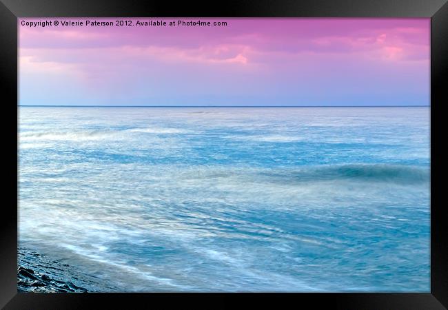 Look Out To Sea Framed Print by Valerie Paterson