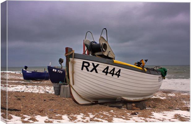 Eastbourne Fishing Boats Canvas Print by Phil Clements