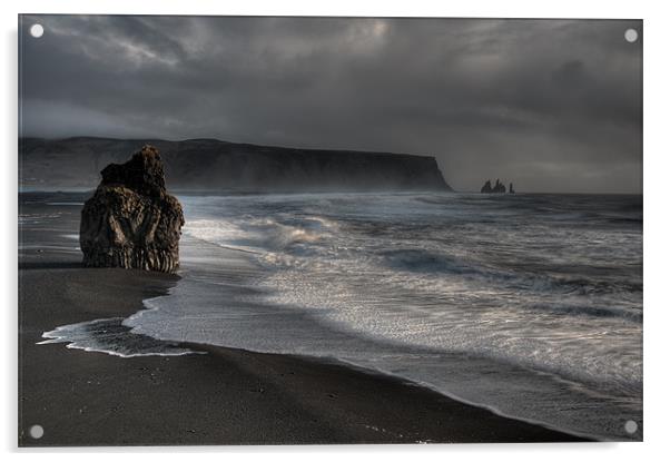 Black Sands of Vik Acrylic by Ian McMurray