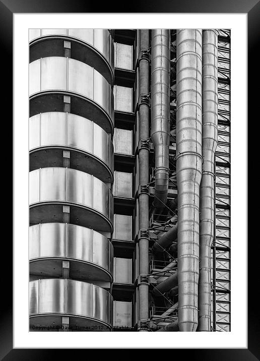 Lloyd's Building, London Framed Mounted Print by Dave Turner