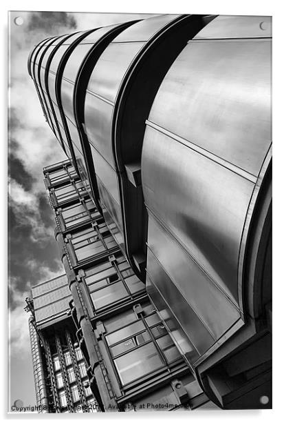 Lloyd's Building, London Acrylic by Dave Turner