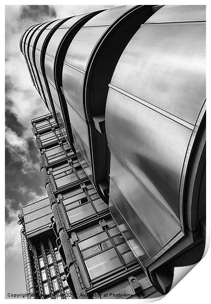 Lloyd's Building, London Print by Dave Turner