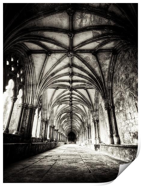 Time at the cloisters Print by Marcus Scott