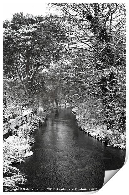 Corpusty Snow Scene Print by Natalie Harrison