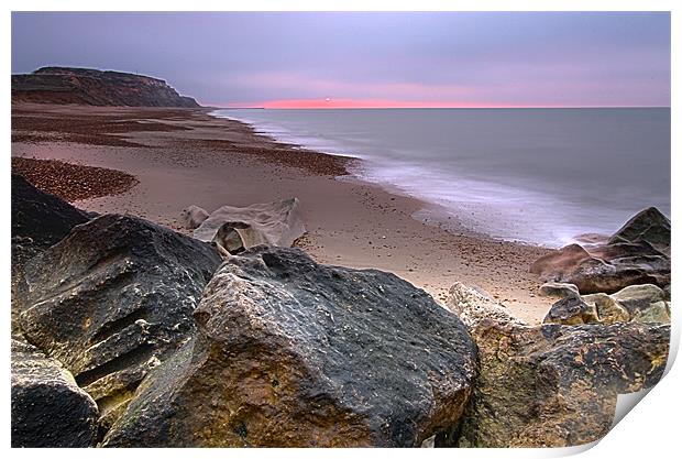 Hengistbury Head Dawn Print by Jennie Franklin