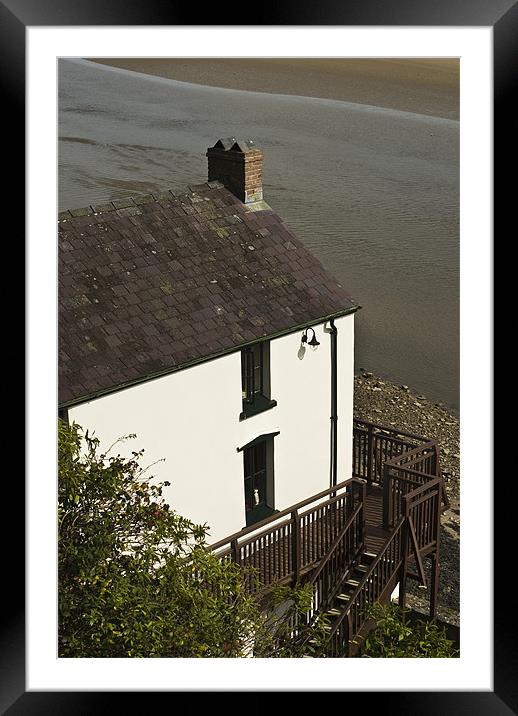 The Boathouse at Laugharne Framed Mounted Print by Steve Purnell