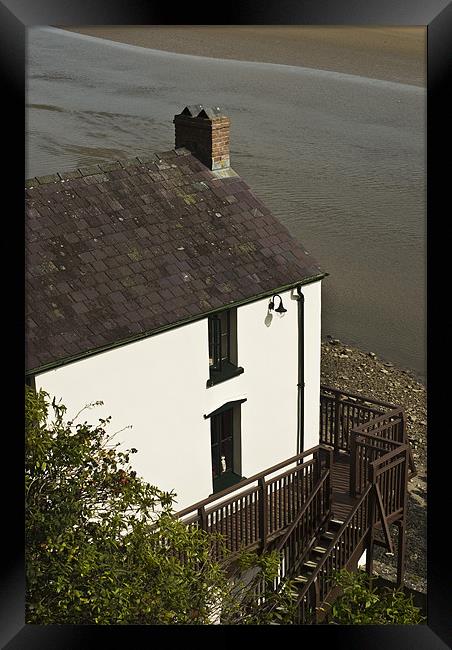 The Boathouse at Laugharne Framed Print by Steve Purnell