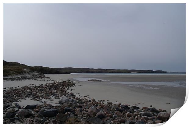 HEBRIDEAN DESERT BEACH UIG SANDS Print by Jon O'Hara