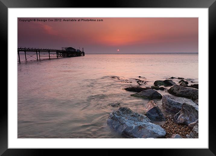 Sunset atTotland Framed Mounted Print by George Cox