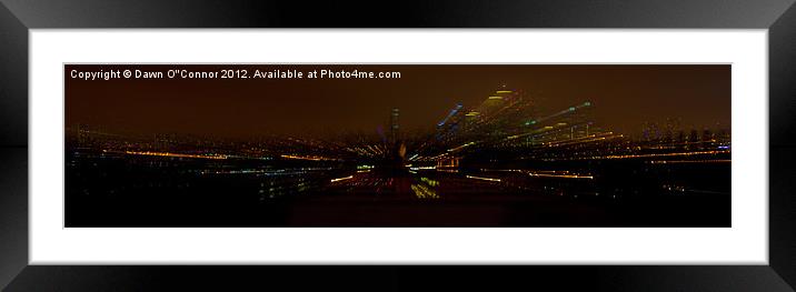 Greenwich Lights Framed Mounted Print by Dawn O'Connor