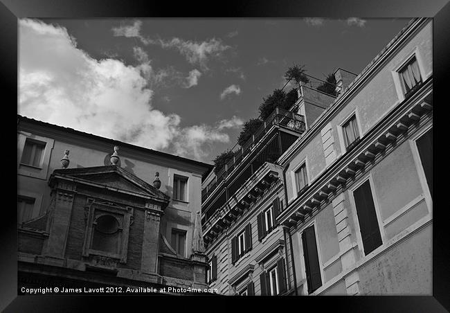 Rome Buildings Framed Print by James Lavott