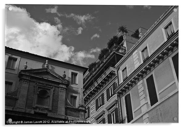 Rome Buildings Acrylic by James Lavott