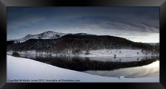 A Snowbound Ladybower Framed Print by K7 Photography