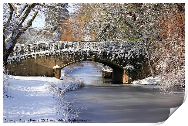 Winter at Lady's Bridge Print by John Dunbar