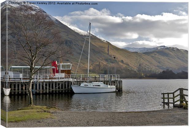 Sailing on Ullswater Canvas Print by Trevor Kersley RIP