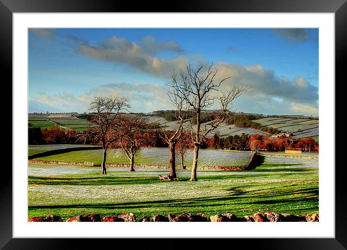 Countryside Landscape Framed Mounted Print by Libby Hall