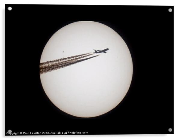 Sun & Plane (Right) Acrylic by Paul Leviston