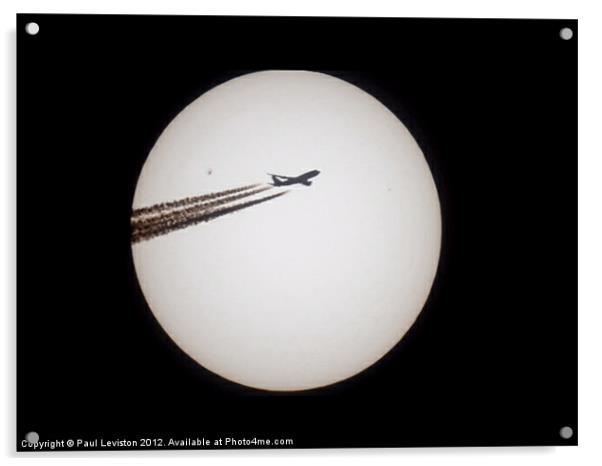 Sun & Plane (Middle) Acrylic by Paul Leviston