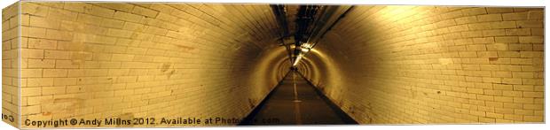 Greenwich Foot Tunnel Canvas Print by Andy Millns