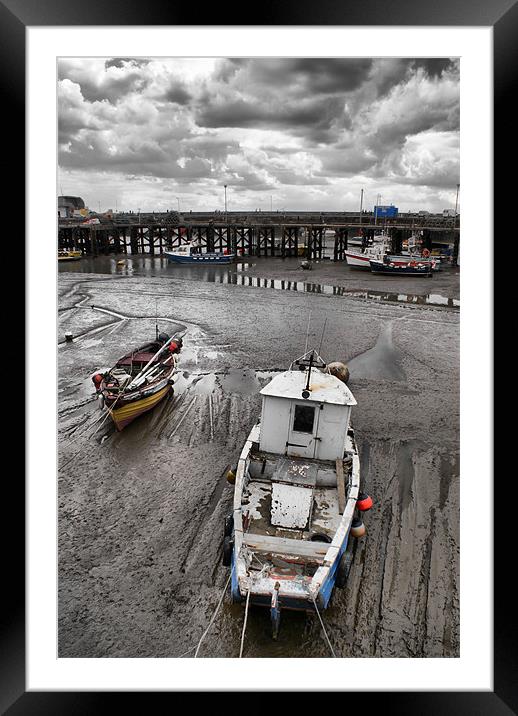 Low tide v2 Framed Mounted Print by Maria Tzamtzi Photography