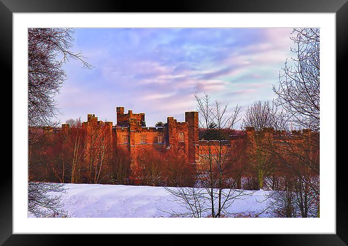 Brancepeth Castle Framed Mounted Print by kevin wise