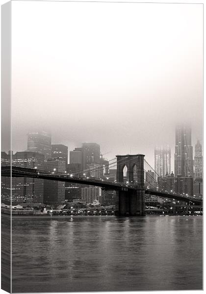 Manhattan night Canvas Print by Andrew Pelvin