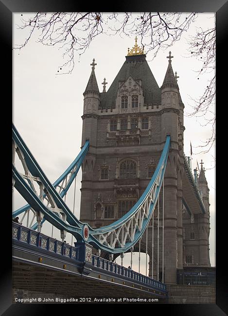 Tower Bridge Framed Print by John Biggadike