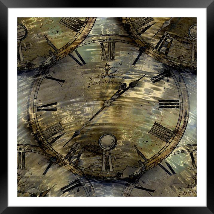 ripples in time Framed Mounted Print by Heather Newton