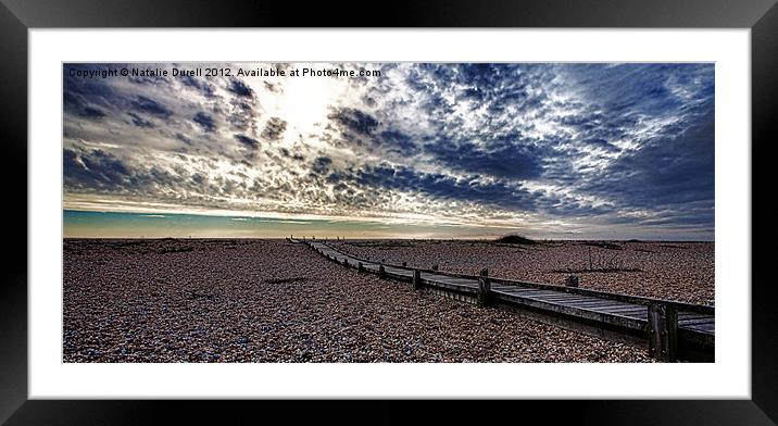 Into The Horizon Framed Mounted Print by Natalie Durell