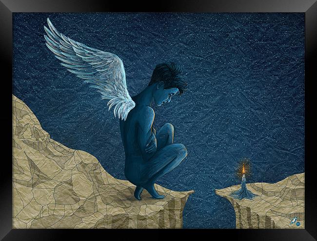 My Angel Freedom Framed Print by Ruta Dumalakaite