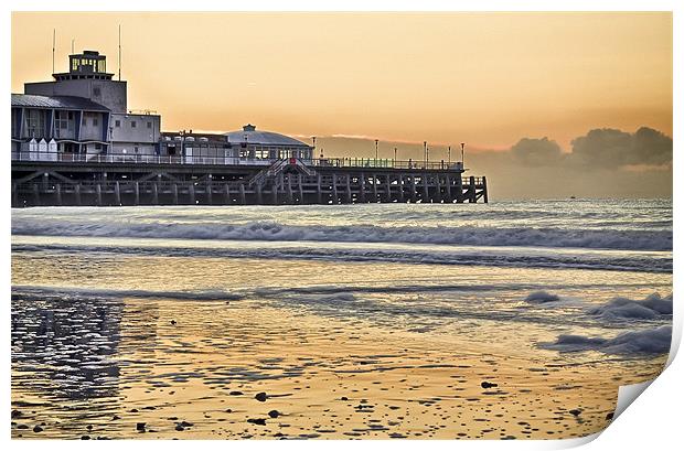 Bournemouth Pier at Sunrise Print by Jennie Franklin