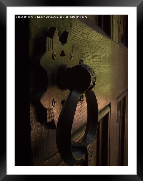 A Door To Where? Framed Mounted Print by holly lyndon