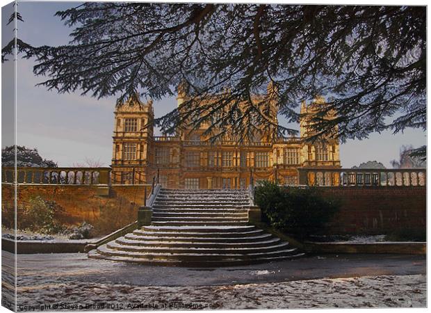 Wollaton Hall Nottinghamshire Canvas Print by Steven Blood