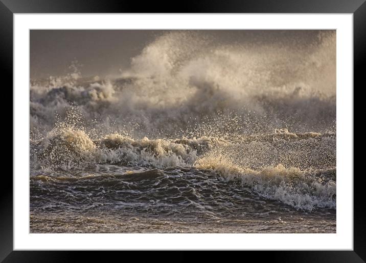 Natures fury Framed Mounted Print by Val Saxby LRPS