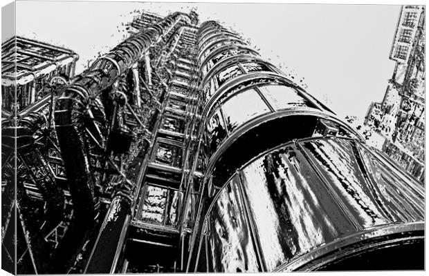 Lloyds of London Building Canvas Print by David Pyatt