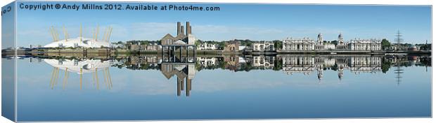 Greenwich Reflection Canvas Print by Andy Millns
