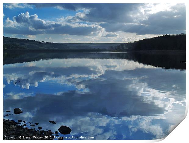 Swinsty Reflection Print by Steven Watson